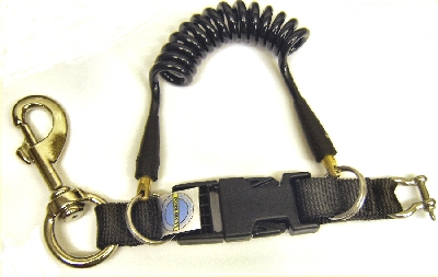 Heavy Duty Detach Lanyard with 115mm BoltSnap Hook and 5mm Bowshackle