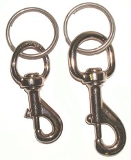 Bronze Nickel Plated Boltsnaps with Split Ring