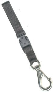 Bronze Nickel Plated No. 3 Snaphook on 25mm Webbing Detach