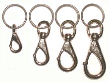Bronze Nickel Plated Snaphooks with Split Ring